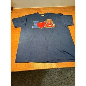 Chicago Cubs 70's MLB Shirt Youth LBlue Single Stitch USA Vintage I love Cubs